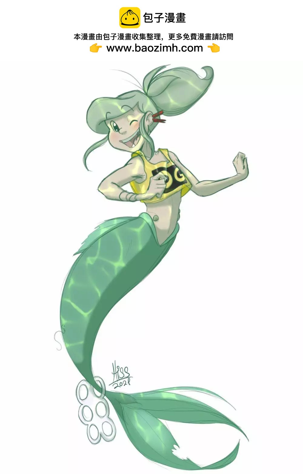 被海洋垃圾污染後的小美人魚 - 同人圖77 - 2