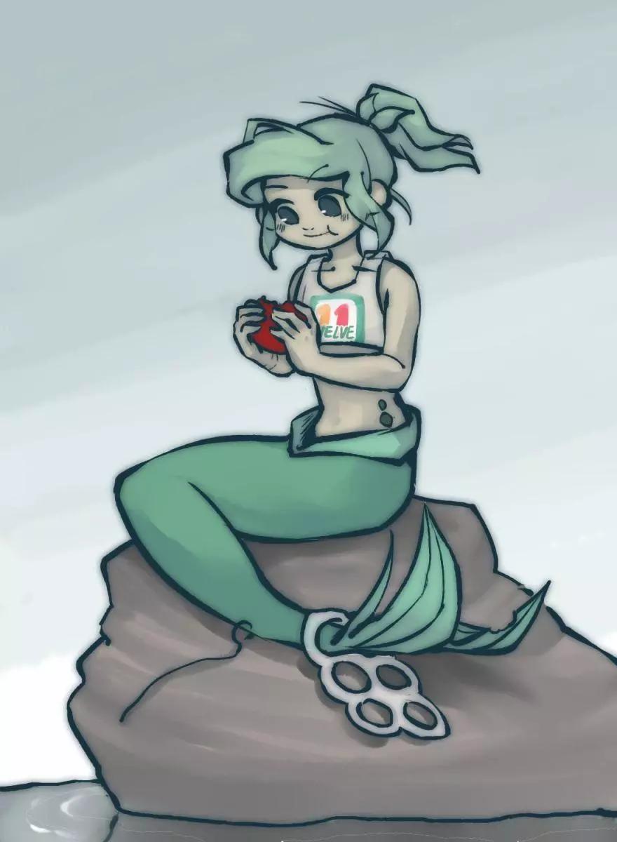 被海洋垃圾污染後的小美人魚 - 同人圖112 - 1