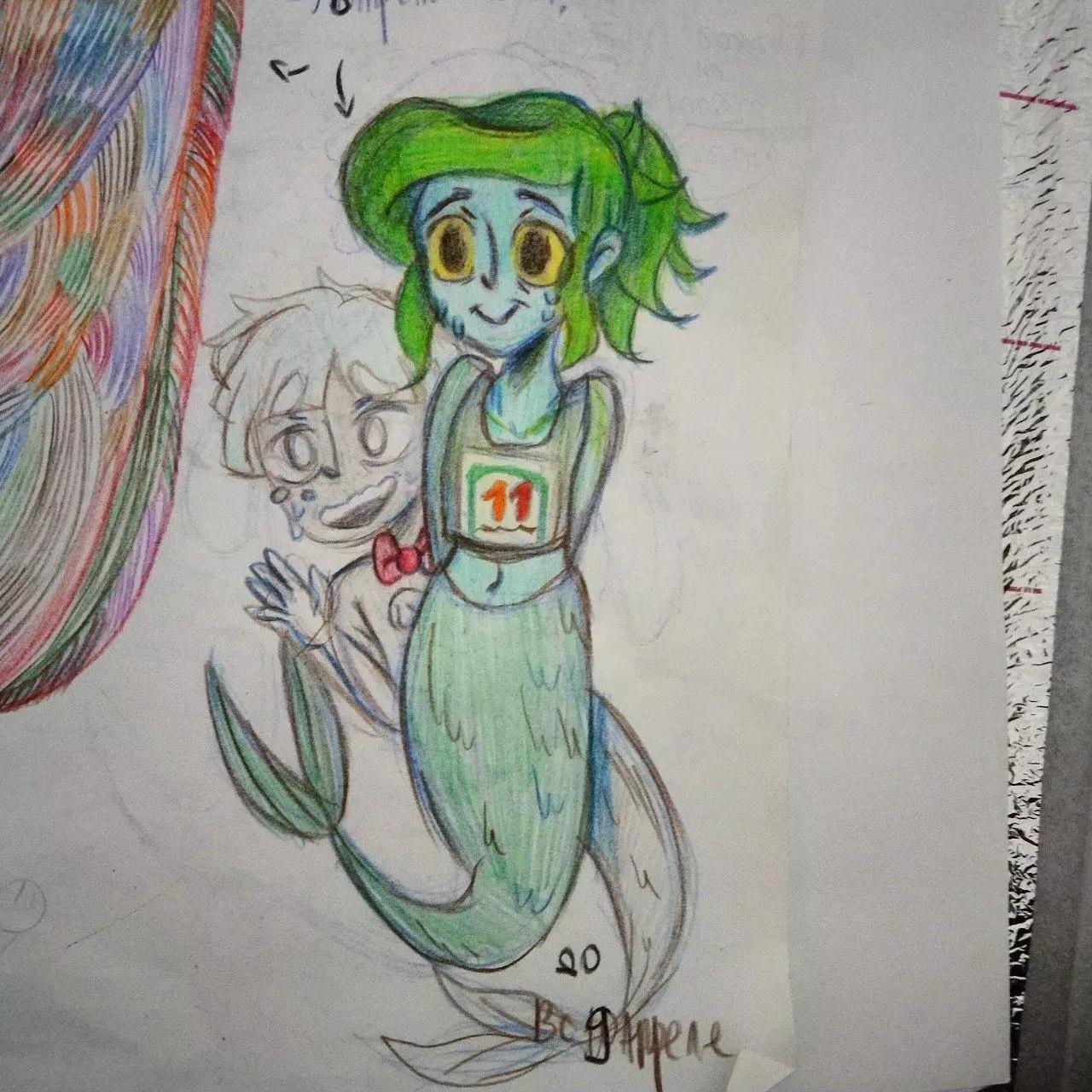 被海洋垃圾污染後的小美人魚 - 同人圖115 - 1